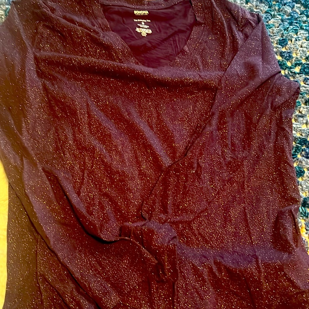 Purple sparkling top